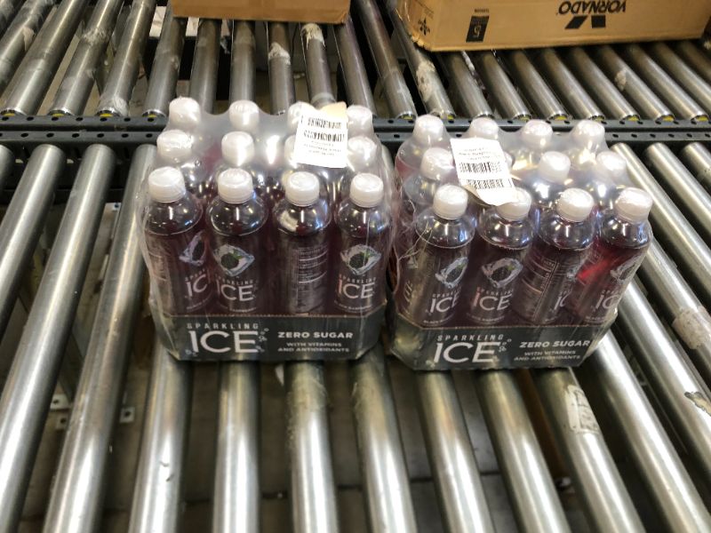 Photo 3 of Sparkling ICE, Black Raspberry Sparkling Water, Zero Sugar Flavored Water, with Vitamins and Antioxidants, Low Calorie Beverage, 17 fl oz Bottles (Pack of 12)---SET OF 2---BEST BY DATE WAS 03/16/2022---
