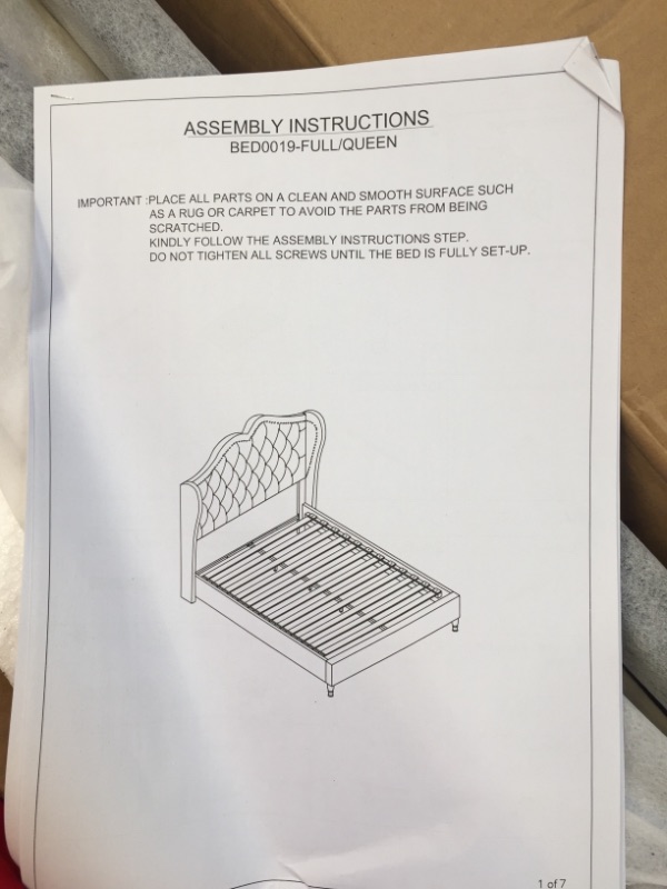 Photo 1 of ----Home Life 19 Platform Bed, Queen, Black ------- SET  BOX  1& 2-