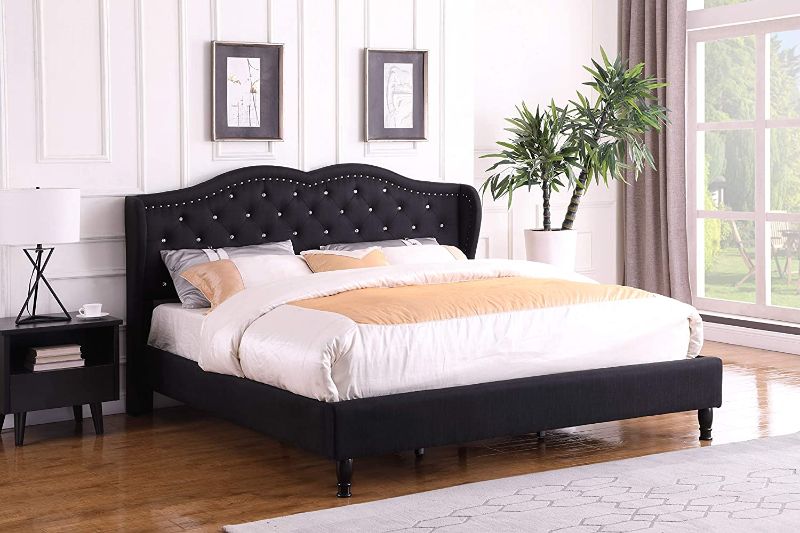 Photo 1 of ----Home Life 19 Platform Bed, Queen, Black ------- SET  BOX  1& 2-