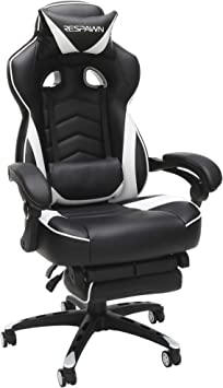 Photo 1 of incomplete item---RESPAWN 110 Racing Style Gaming Chair, Reclining Ergonomic Chair with Footrest, in White (RSP-110-WHT)-Generation 1.0---SOLD BY PARTS
