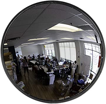 Photo 1 of 26” Acrylic Convex Mirror, Round Indoor Security Mirror for the Garage Blind Spot, Store Safety, Warehouse Side View, and More, Circular Wall Mirror for Personal or Office Use - Vision Metalizers

