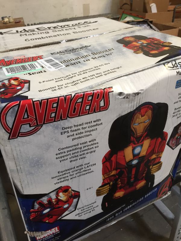 Photo 2 of KidsEmbrace 2-in-1 Harness Booster Car Seat, Marvel Avengers Iron Man