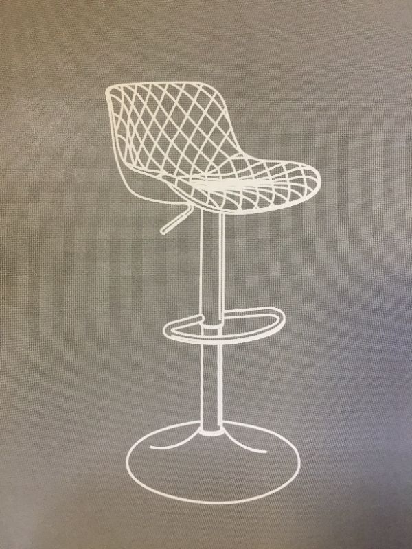 Photo 1 of WHITE BAR CHAIR BAR STOOL 2PCS
