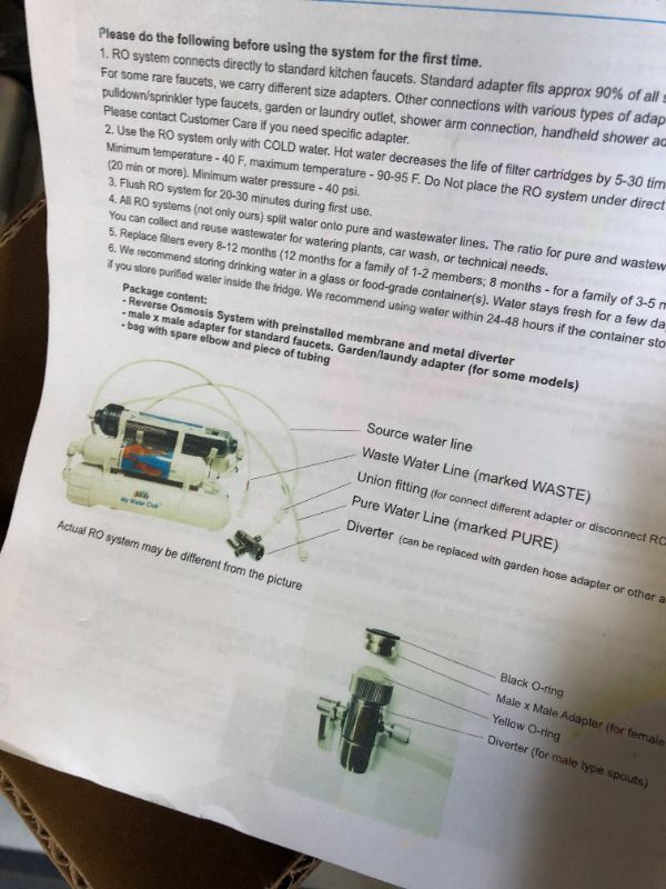 Photo 3 of Alkaline (Raise pH Level) 5-Stage Countertop Reverse Osmosis Water Purification System with Dual Connection (Faucet/Garden), 100 GPD Membrane