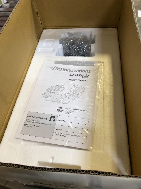 Photo 2 of DeskCycle Ellipse Under Desk Elliptical Machine, Compact Mini Seated Elliptical Desk Exercise Equipment, Desk Cycle Pedal Exerciser, Black