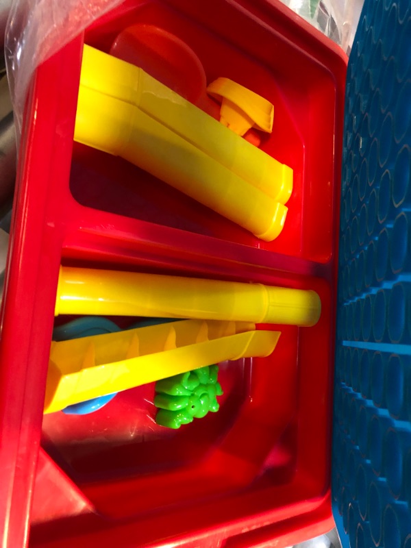 Photo 3 of Toddler Sensory Table | Kids | Sensory Bin | Kidoozie | Mega Block Compatible Lid | Indoor Outdoor Use , Red, G02521
