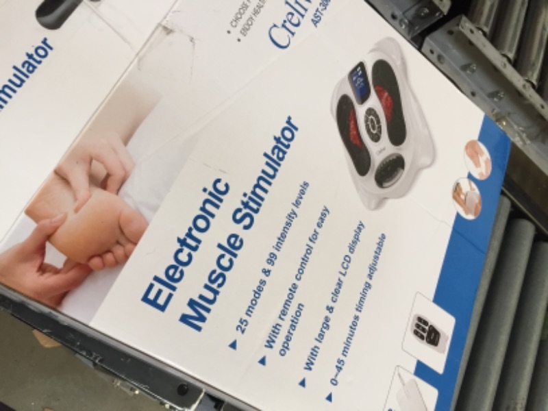 Photo 2 of Creliver Foot Circulation Plus EMS & TENS Foot Nerve Muscle Massager, Electric Foot Stimulator Improves Circulation, Feet Legs Circulation Machine Relieves Body Pains, Neuropathy (FSA or HSA Eligible)