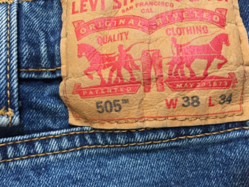 Photo 4 of Levi's Men's 505 Regular Fit Jeans (Also Available in Big & Tall) Regular 38W x 34L Cash