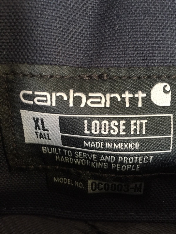 Photo 5 of Carhartt Men's Loose Fit Firm Duck Insulated Traditional Coat X-Large Tall Dark Navy