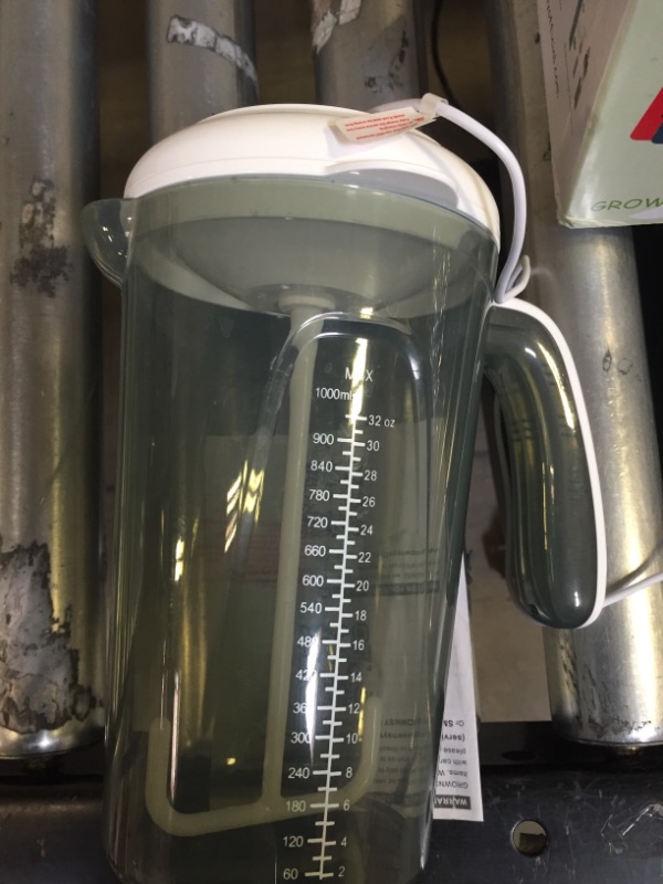Photo 1 of Grownsy Baby Formula Mixer Pitcher 32OZ, Magnetic Charging Electric Formula Mixing Pitcher, Auto Mixing for Formula Powder, Breastmilk, Without Air Bubbles or Lumping, BPA Free, Easy to Clean 32 Ounce