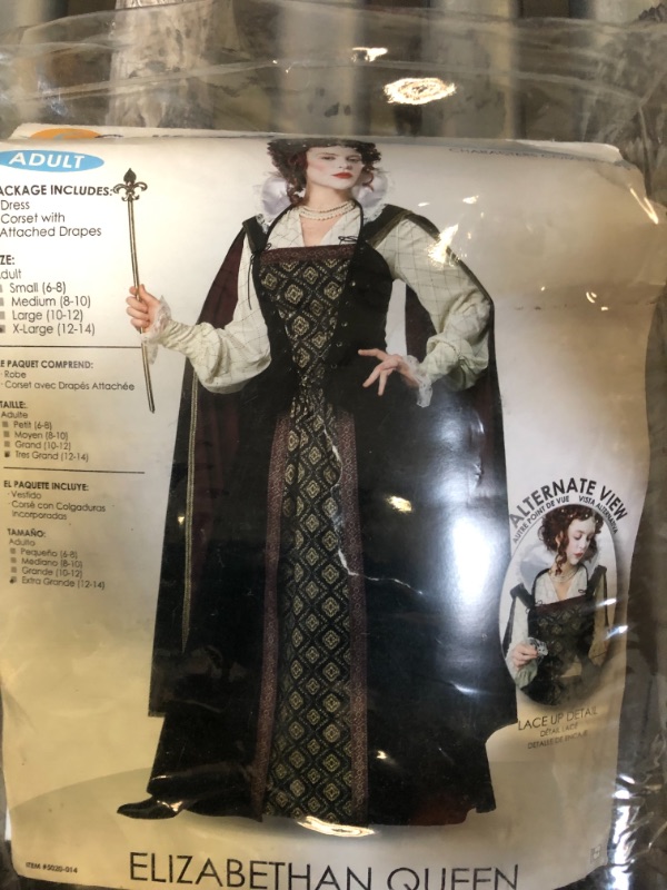 Photo 4 of California Costumes Womens Elizabethan Queen Outfit
, SIZE XL