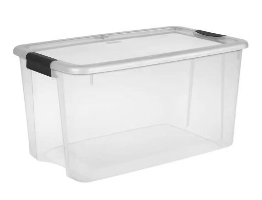 Photo 1 of 4CT OF STORAGE CONTAINERS SIZE ABOUT 22X14X13 IN