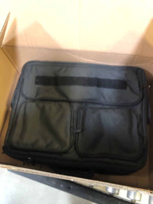 Photo 1 of SLAPPA SL-SB-104-06 KIKEN Brown Leather Checkpoint Friendly 18 inch Laptop Bag, Tons of Storage Ultimate Protection