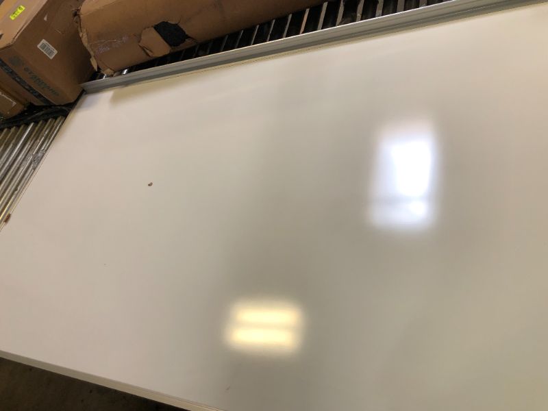 Photo 2 of Quartet DuraMax® Magnetic Dry-Erase Whiteboard, 96" x 48", Aluminum Frame With Silver Finish, MARKINGS FROM NOT BEING BOXED. SCUFFS/SCRATCHES/SCRAPES 