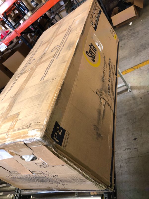 Photo 1 of ****BOX 2 OF 2**** SERTA CASUAL CONVERTIBLE KD BRAXTON CHAISE WITH STORAGE MICROFIBER SM60-79. REQUIRES OTHER BOX FOR COMEPLETE ASSEMBLY 