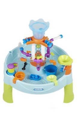 Photo 1 of Little Tikes Flowin Fun Water Table with 13 Piece Pipes & Tower Waterfall Acces
