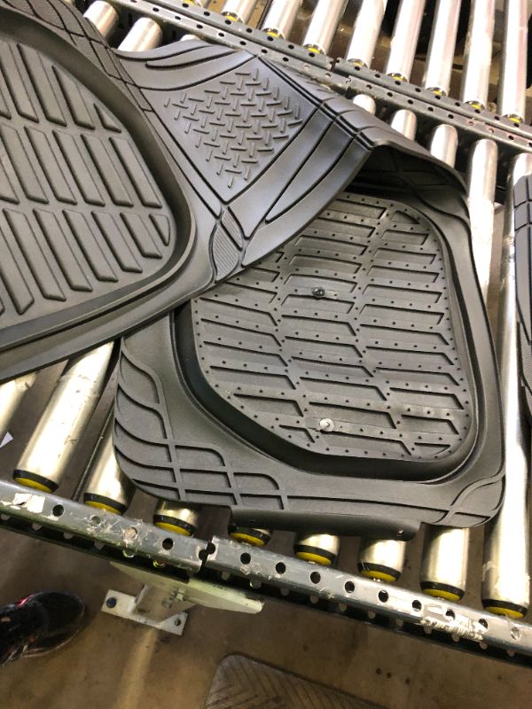 Photo 2 of Motor Trend FlexTough Contour Liners - Deep Dish Heavy Duty Rubber Floor Mats - Black