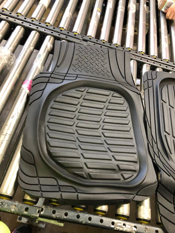 Photo 4 of Motor Trend FlexTough Contour Liners - Deep Dish Heavy Duty Rubber Floor Mats - Black