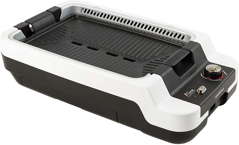 Photo 1 of Aplusone Grill - Smokeless Electric Eco-Friendly Indoor Grill, Eliminate Smoke and Odor (White)
