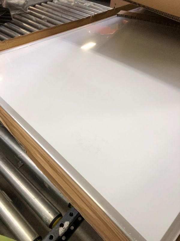 Photo 10 of Amazon Basics Large Magnetic Dry Erase White Board, 6 x 4-Foot Whiteboard - Silver Aluminum frame
