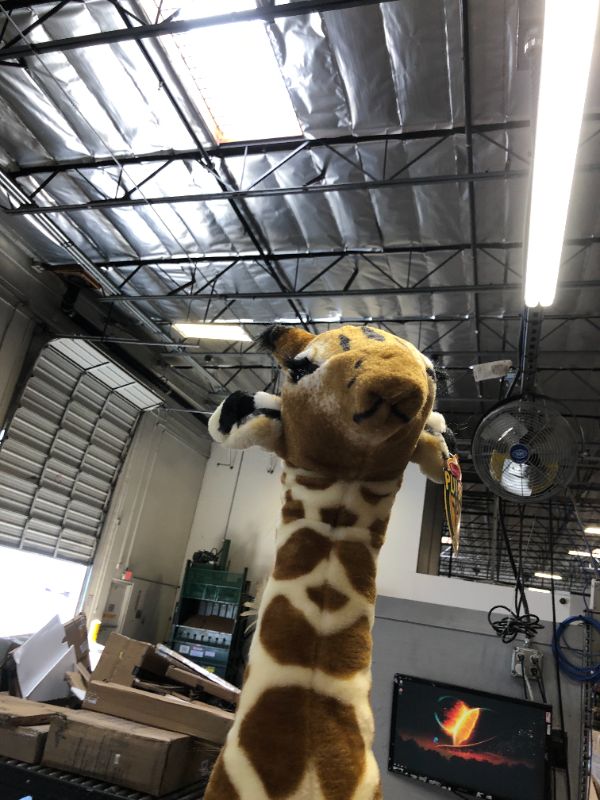 Photo 3 of Melissa & Doug Plush Giraffe, Yellow, One Size 4'7"