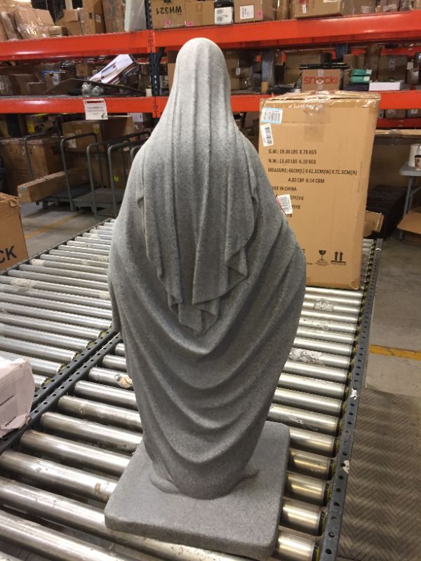 Photo 4 of Emsco 34.38" Resin Virgin Mary Statuary - Granite\
NOT DAMAGED OR CRACKED ANYWHERE