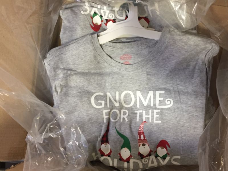 Photo 1 of CASE OF 12; MEN'S SIZE LARGE "GNOME FOR THE HOLIDAYS" TEE