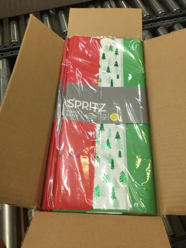 Photo 1 of 10 PACKS OF; SPRITZ  CHRISTMAS TISSUE PAPER  (20 SHEETS PER PACKAGE) 
