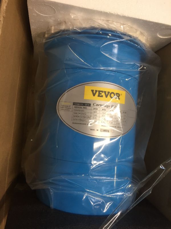 Photo 1 of VEVOR Pool Cartridge Filter, 150Sq. Ft Filter Area Inground Pool Filter,Above Ground Swimming Pool Cartridge Filter System w/Polyester Cartridge,Corrosion-proof,Auto Pressure Relieve,2 Unions Included
