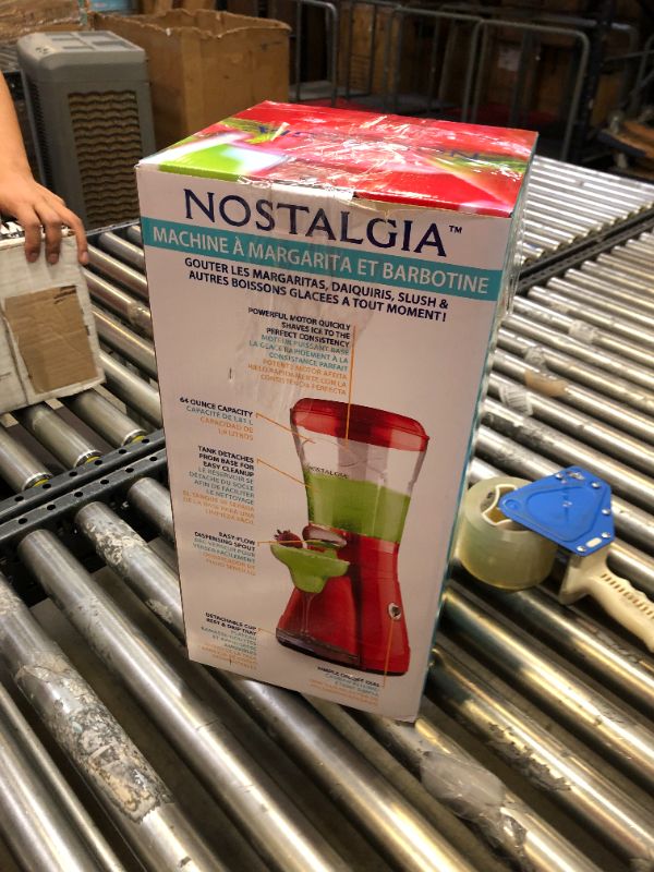 Photo 6 of Nostalgia 64-Ounce Margarita Maker & Slushie Machine Easy-Flow Spout, Perfect for Slushies, Daiquiris, and Margaritas, Red
