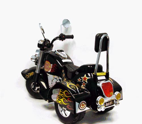 Photo 1 of Kids Motorcycle Ride On Toy – 3-Wheel Chopper with Reverse and Headlights - Battery Powered Motorbike for Kids 3-5 years by Lil’ Rider (Black)
