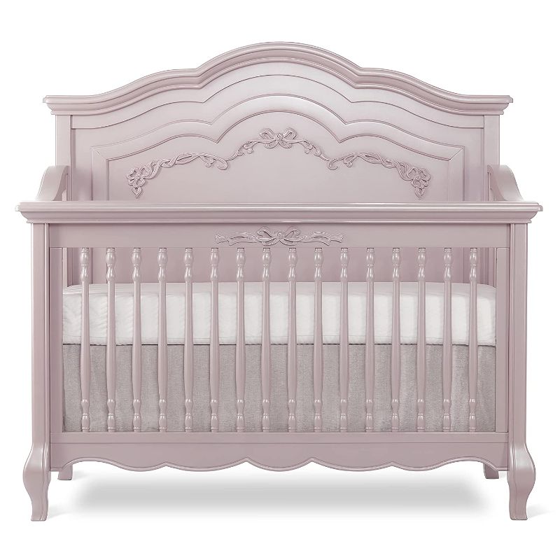 Photo 1 of Evolur Aurora 5-in-1 Convertible Crib, Dusty Rose, Greenguard Gold Certified
