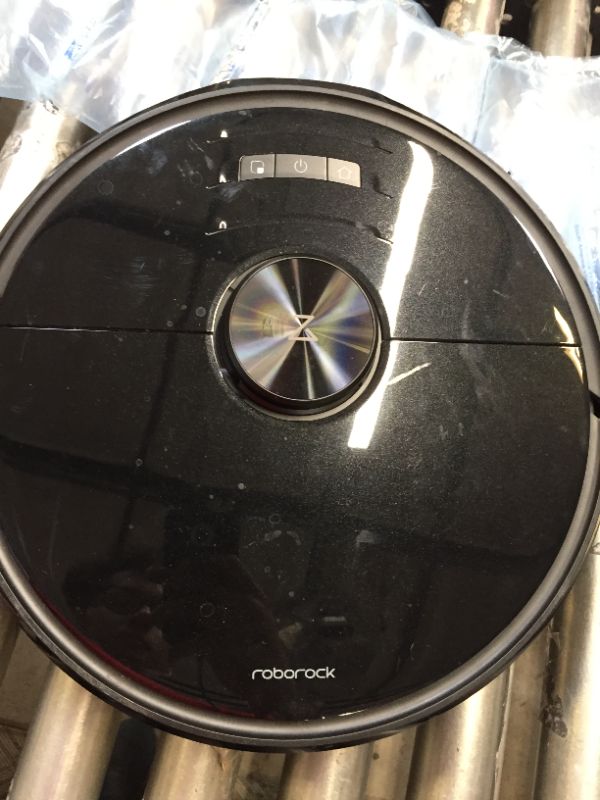 Photo 2 of Roborock S6 Pure Robot Vacuum and Mop, Multi-Floor Mapping, Lidar Navigation, No-go Zones, Selective Room Cleaning, 2000Pa Suction, Wi-Fi Connected, Alexa Voice Control (Black)
