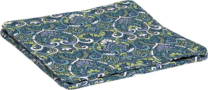 Photo 1 of Arden Selections ProFoam 24 x 24 in AND 19 X 24 Outdoor Deep Seat Bottom Cover, Sapphire Aurora Blue Damask-----------PACK OF 2
