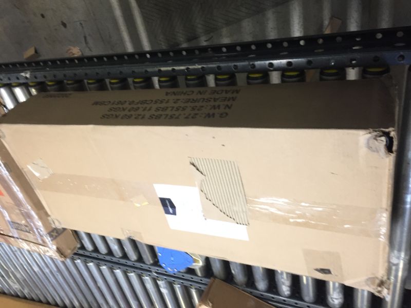 Photo 2 of Amazon Basics 4-Shelf Adjustable, Heavy Duty Storage Shelving Unit on 3'' Wheel Casters, Metal Organizer Wire Rack, Black (36L x 14W x 57.75H)
