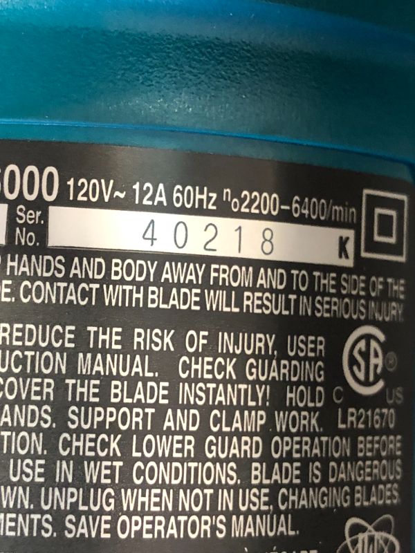 Photo 1 of Makita SP6000J 6-1/2-Inch Plunge Circular Saw
