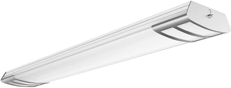 Photo 1 of AntLux 4ft led Light Fixture 50W 5600lm LED Linear Flush Mount Light, 4000K, 4 Foot led Kitchen Ceiling Light fixtures for Living Room, Laundry, Replace for Fluorescent Version
