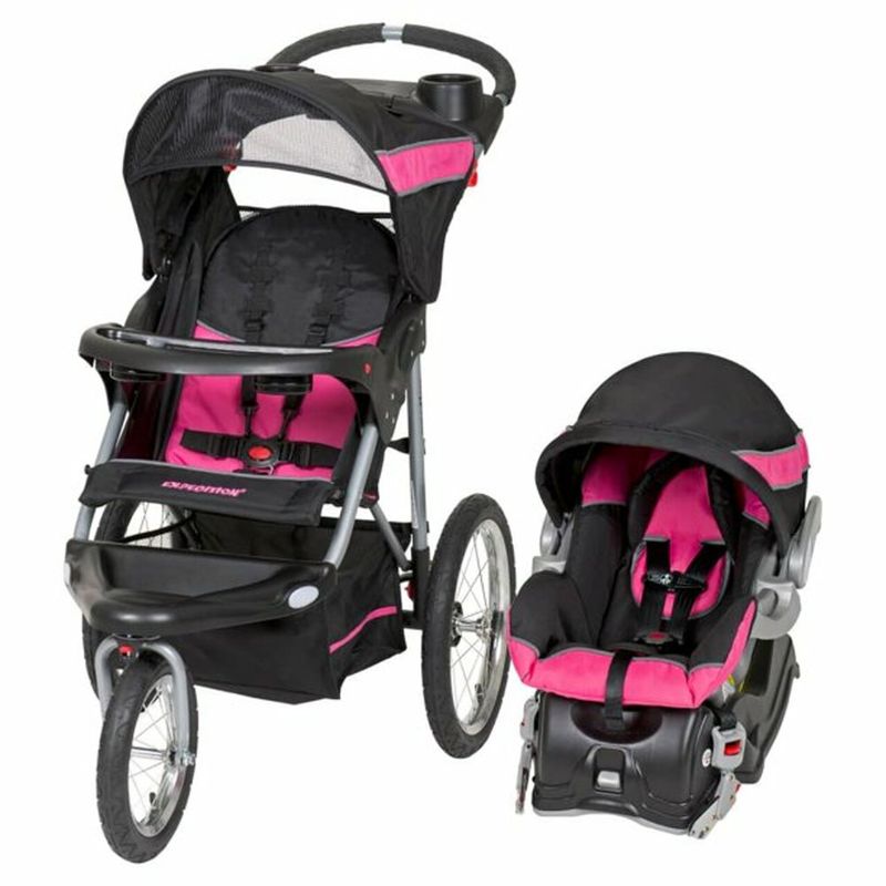 Photo 1 of Baby Trend Expedition Travel System Stroller, Pink
