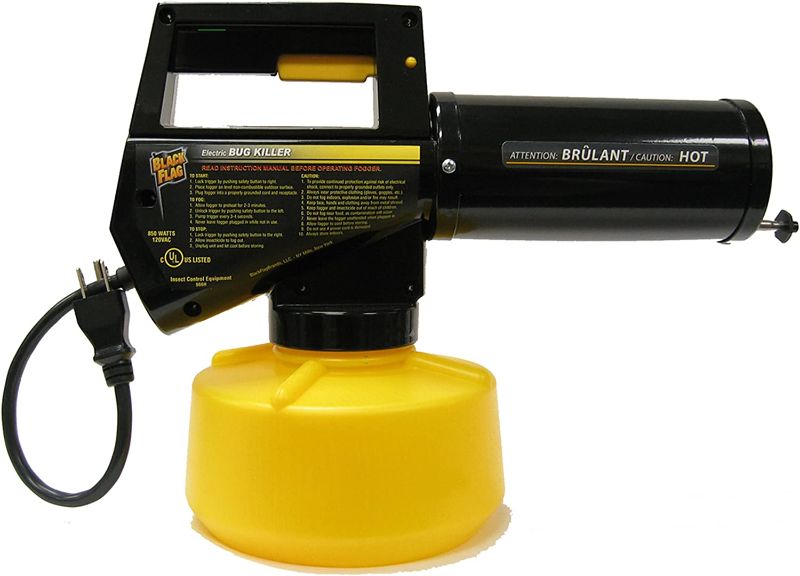 Photo 1 of 
Black Flag 190107 Electric Insect Fogger for Killing and Repelling Mosquitoes, Flies, and Flying Insects Outdoors, Yellow & Black