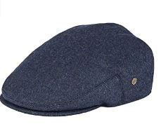Photo 1 of VOBOOM Men's Herringbone Flat Ivy Newsboy Hat Wool Blend Gatsby Cabbie Cap NAVY MEDIUM