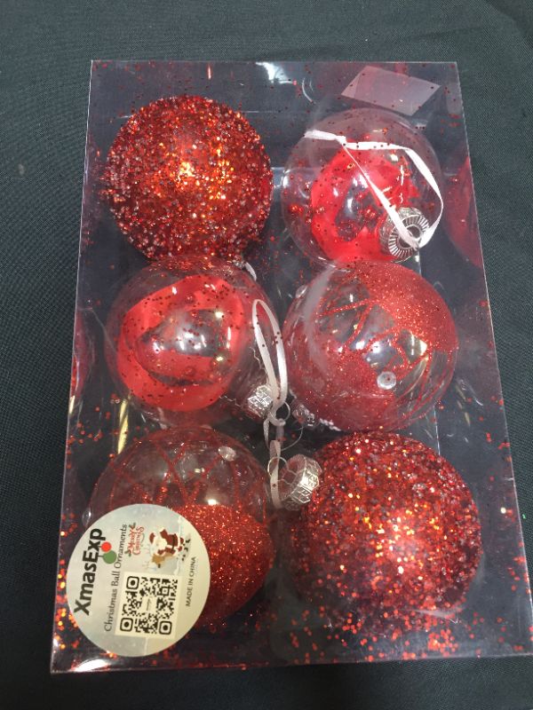Photo 1 of 6 pack of 10 cm christmas tree ornaments