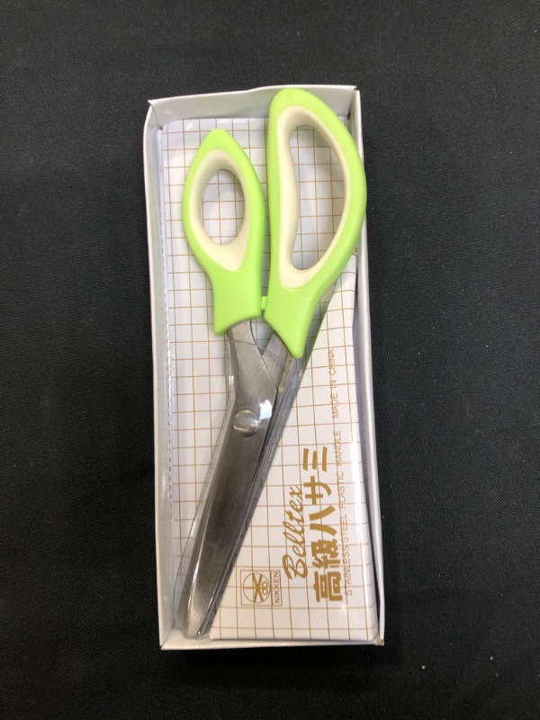 Photo 1 of  Stainless Steel Scissors Sewing Accessories Tailor Scissors Cutting Supplies Metal Shears Plastic Handle Paper Cutter Knife