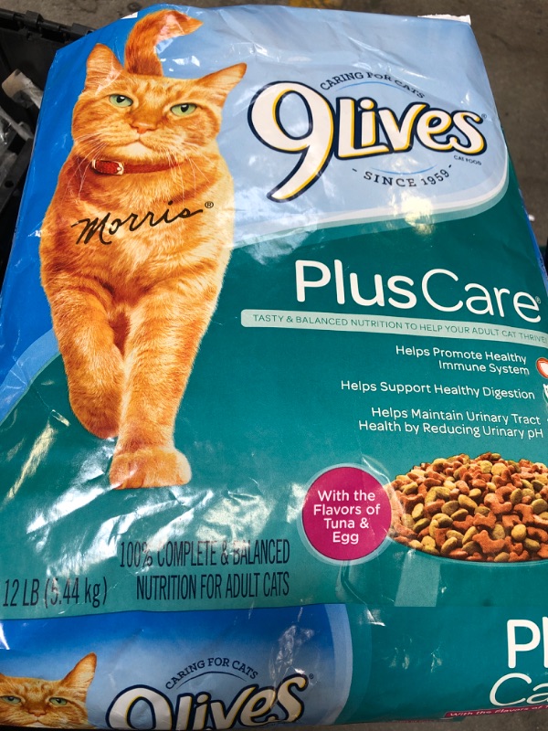 Photo 2 of 9Lives Plus Care Cat Food, 12-Pound  Best by: April 2022