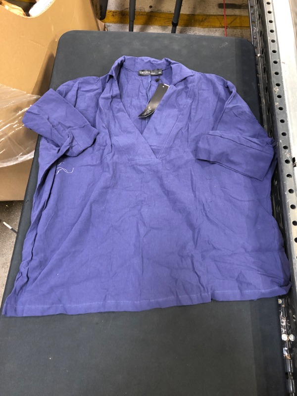 Photo 1 of Generic Blue Short Sleeve Shirt, XXL