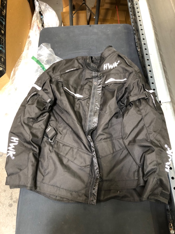 Photo 2 of Adventure/Touring Motorcycle Jacket For Men Textile Motorbike CE Armored Waterproof Jackets ADV 4-Season (Black, Large)
