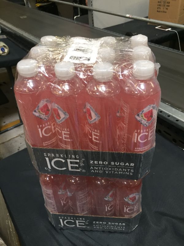 Photo 2 of  Sparkling Ice® Naturally Flavored Sparkling Water, Strawberry Watermelon 17 Fl Oz ( 2pack )  exp- 07/28/2021