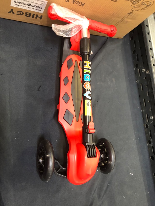 Photo 2 of Hiboy Q1 Scooter for Kids - 4 Adjustable Heights, 3 Wheels with 2 LED Light-Up Front Wheels, Foldable Toddler Scooter for Boys and Girls from 2-6 Years Old
