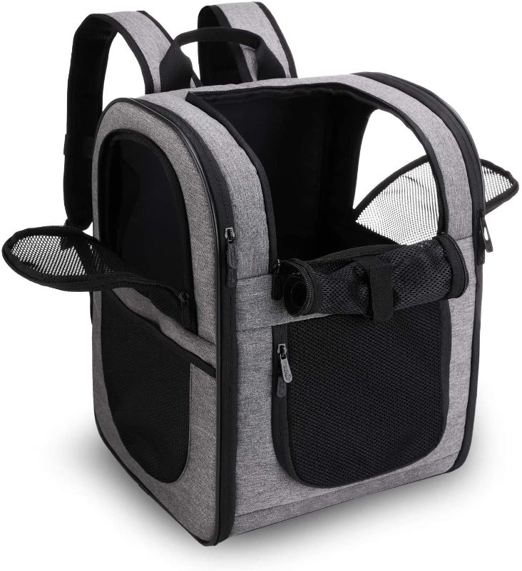 Photo 1 of Apollo Walker Pet Carrier Backpack for Large/Small Cats and Dogs, Puppies, Safety Features and Cushion Back Support for Travel, Hiking, Outdoor Use MINOR USAGE 