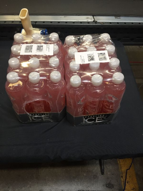 Photo 2 of Sparkling Ice, Strawberry Watermelon Sparkling Water, Zero Sugar Flavored Water, with Vitamins and Antioxidants, Low Calorie Beverage, 17 fl oz Bottles (Pack of 12) 2 pack best by july 2022


