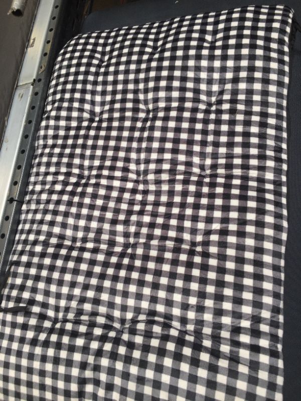 Photo 1 of 60" INCH BLACK AND WHTIE SEAT CUSHION 